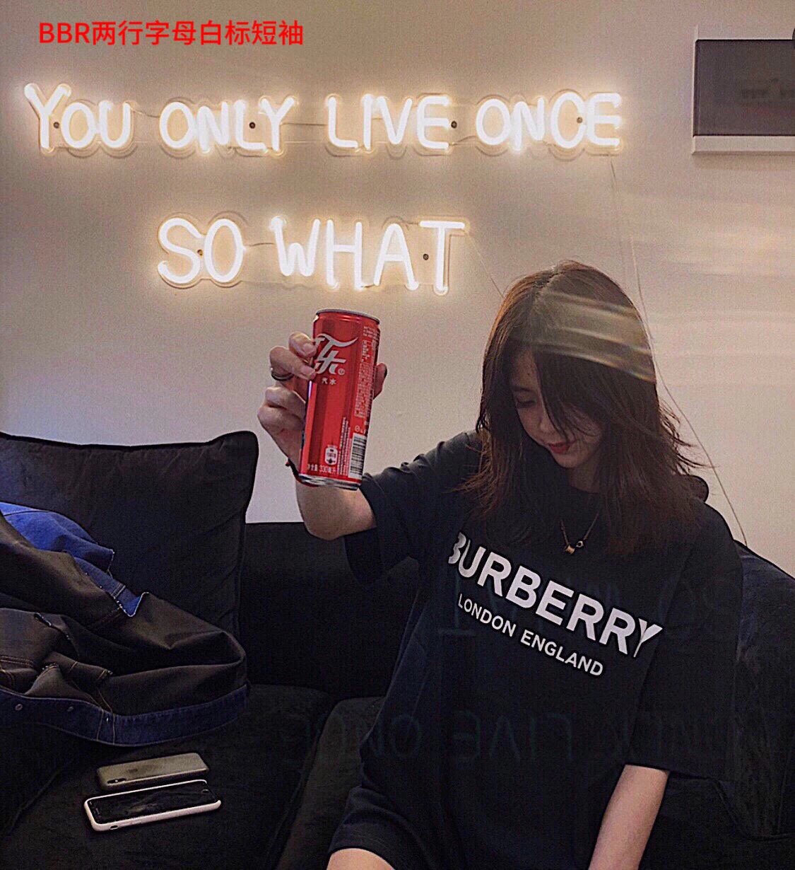 Burberry Oversized T-shirt Black