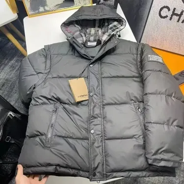 Burberry Puffer Jacket Black Jackets