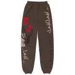 Cactus Jack Graphic Sweatpants Brown Pants