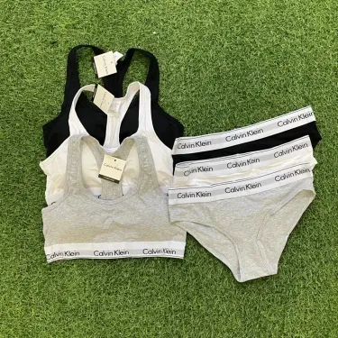 Calvin Klein Bras and Underwear Set, Black, White, Gray, Mise