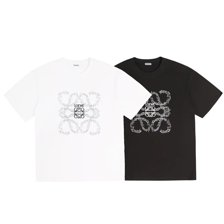Unisex Regular Fit Cotton T-shirt with Pixelated Anagram Print in White