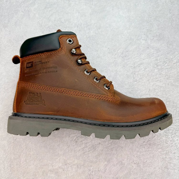 Caterpillar Men's Second Shift Steel Toe Work Boot, Brown, Shoes