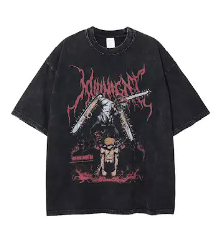 Chainsaw Graphic Tee, Black, T-Shirts