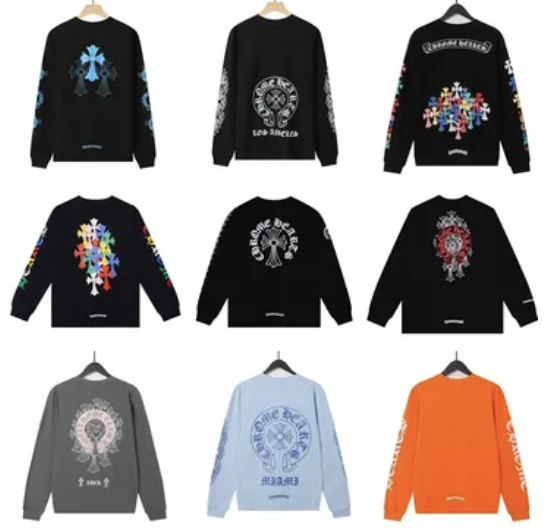 Chrome Hearts Graphic Sweatshirt, Mixed Colors, Hoodies