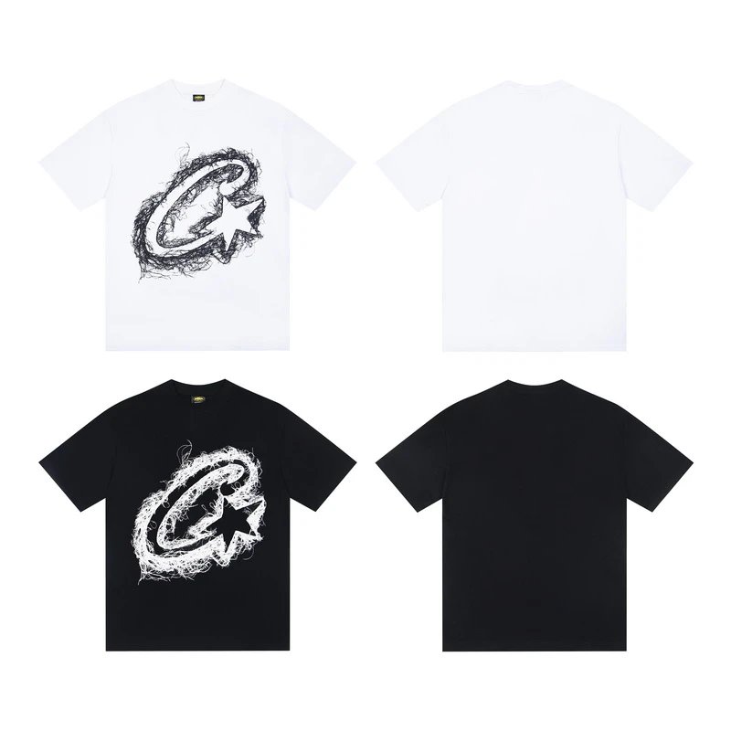 BAPE Tie Dye Big Ape Head Tee for Men in Black/Navy