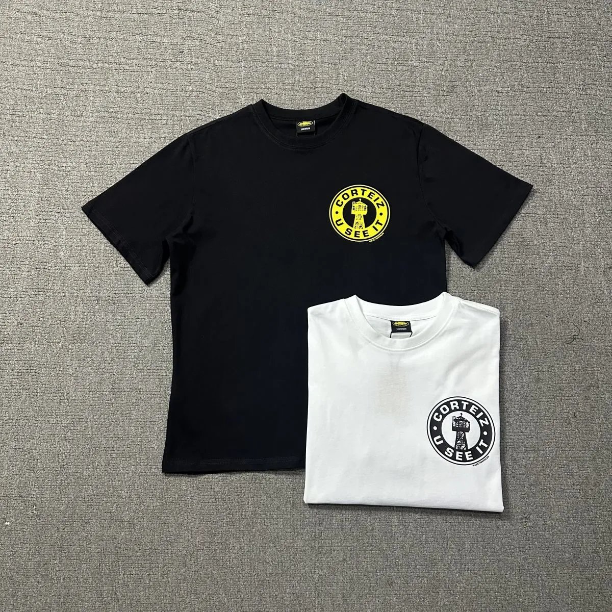 Corteiz U See It T-Shirt Black and White