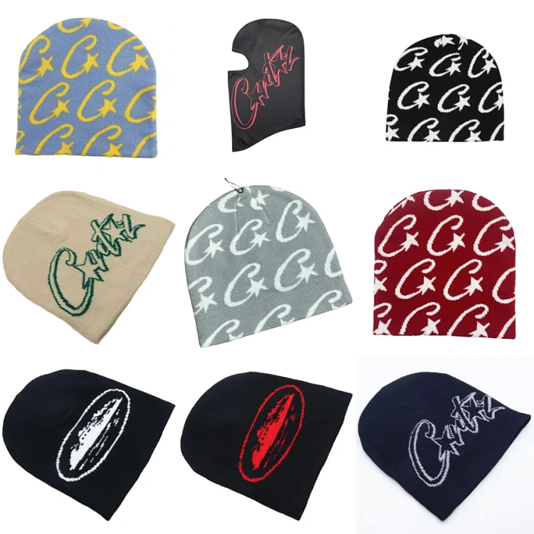 Corteiz C-Star Monogram Beanie 'Grey'