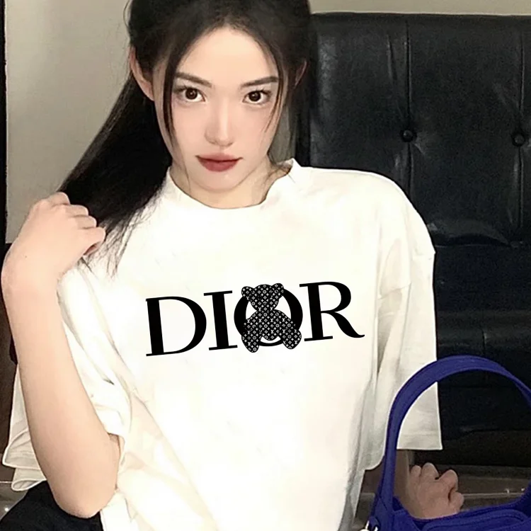 Dior Balloon Logo Graphic Tee White