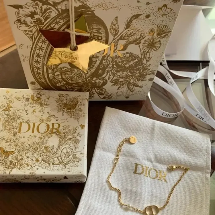 DIOR CD Icon Bracelet Gold Jewelry