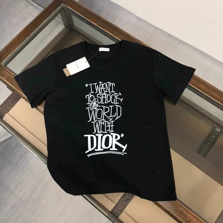 Dior Graphic Print T-Shirt Black