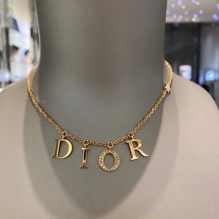 Dior Necklace, Gold, Jewelry
