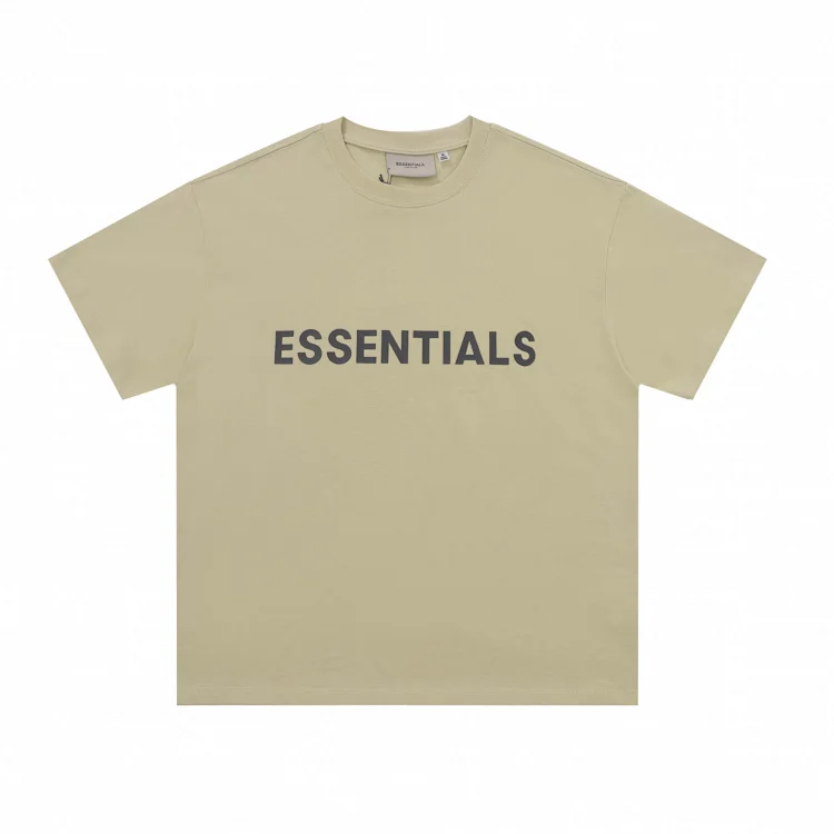 Men's Sage Short-sleeve T-Shirt with 'ESSENTIALS' print by ESSENTIALS