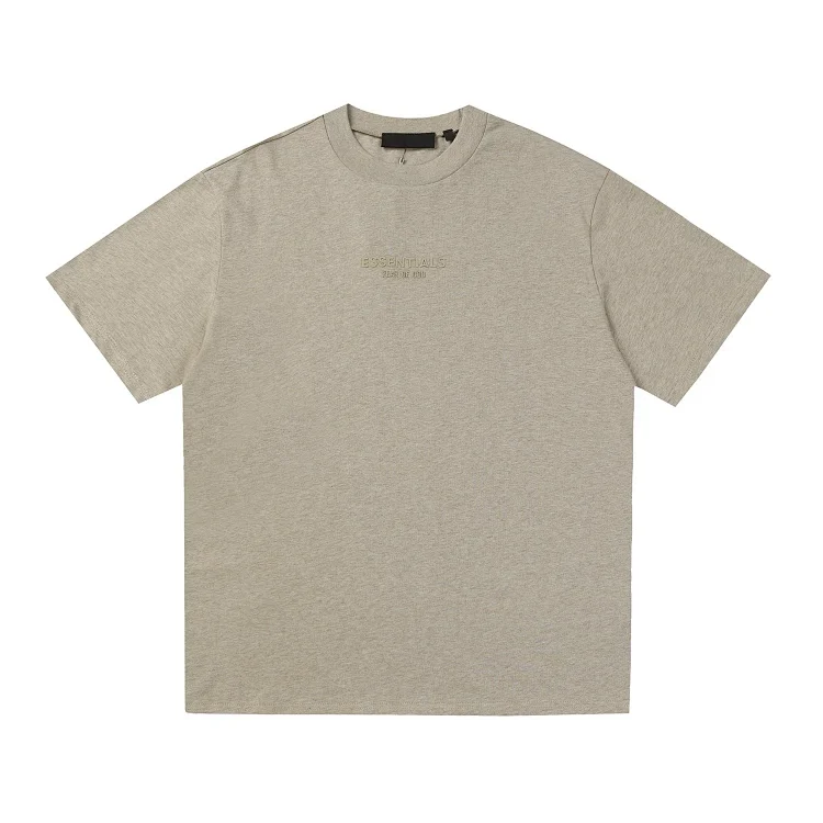 FOG Fear Of God ESSENTIALS 'Small Logo' TEE & Oversized Fit Short-Sleeve T-Shirt with Embroidered 'ESSENTIALS' Logo