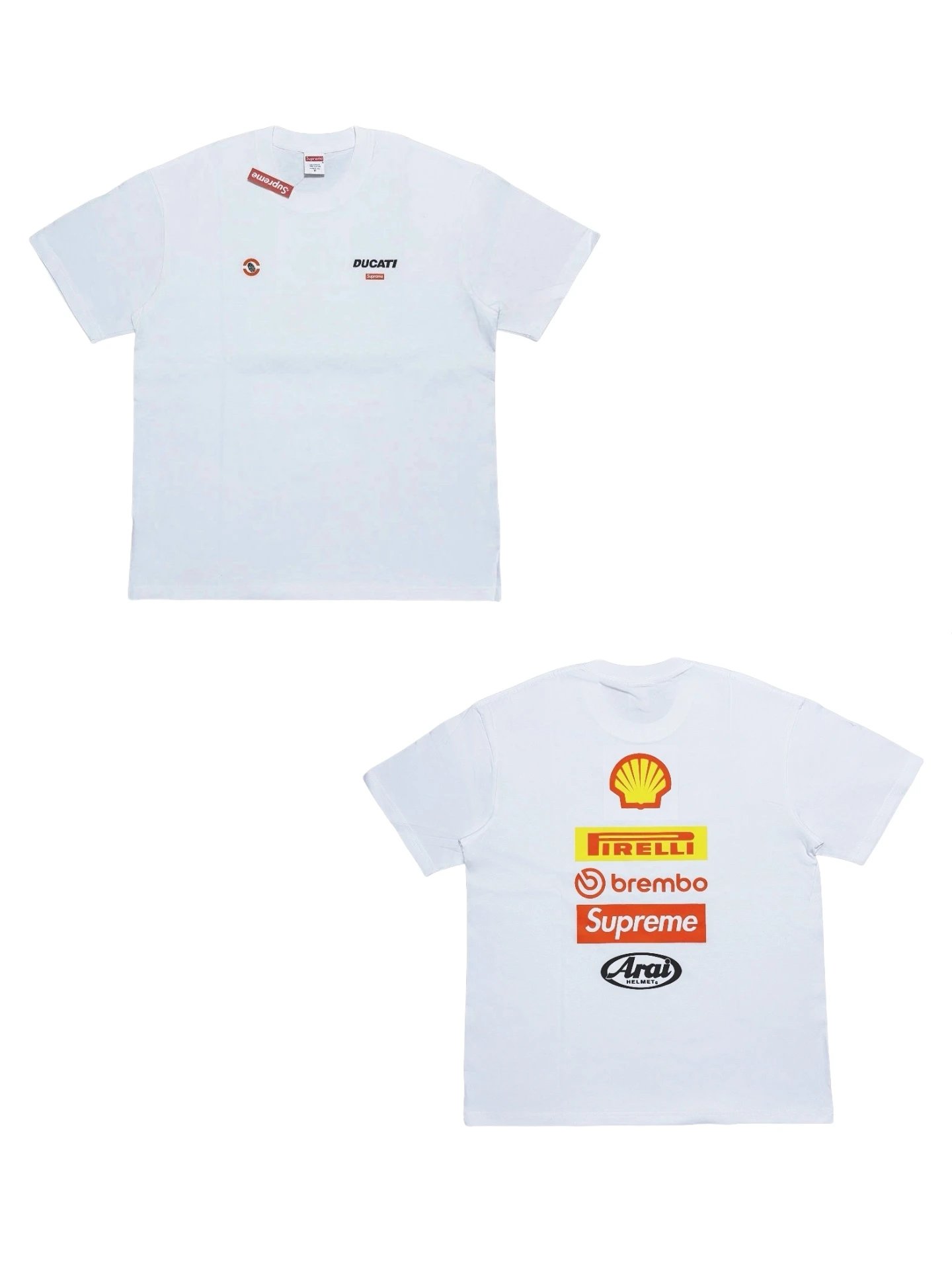 Ducati Logo Print T-Shirt White