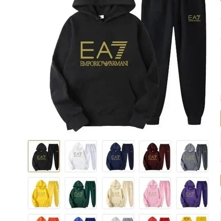 Emporio Armani EA7 Hoodie & Pants Set Black Hoodie