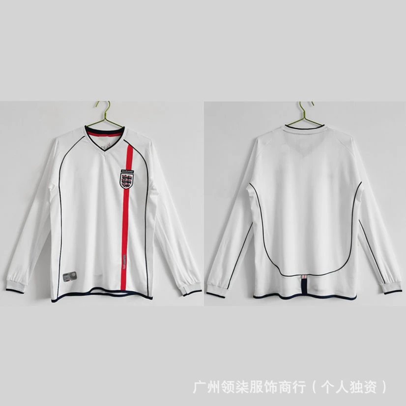 England Football Long Sleeve Football Jersey White