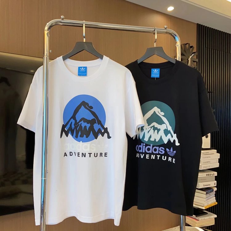 Adidas Adventure Mountain Graphic T-Shirt (Black)
