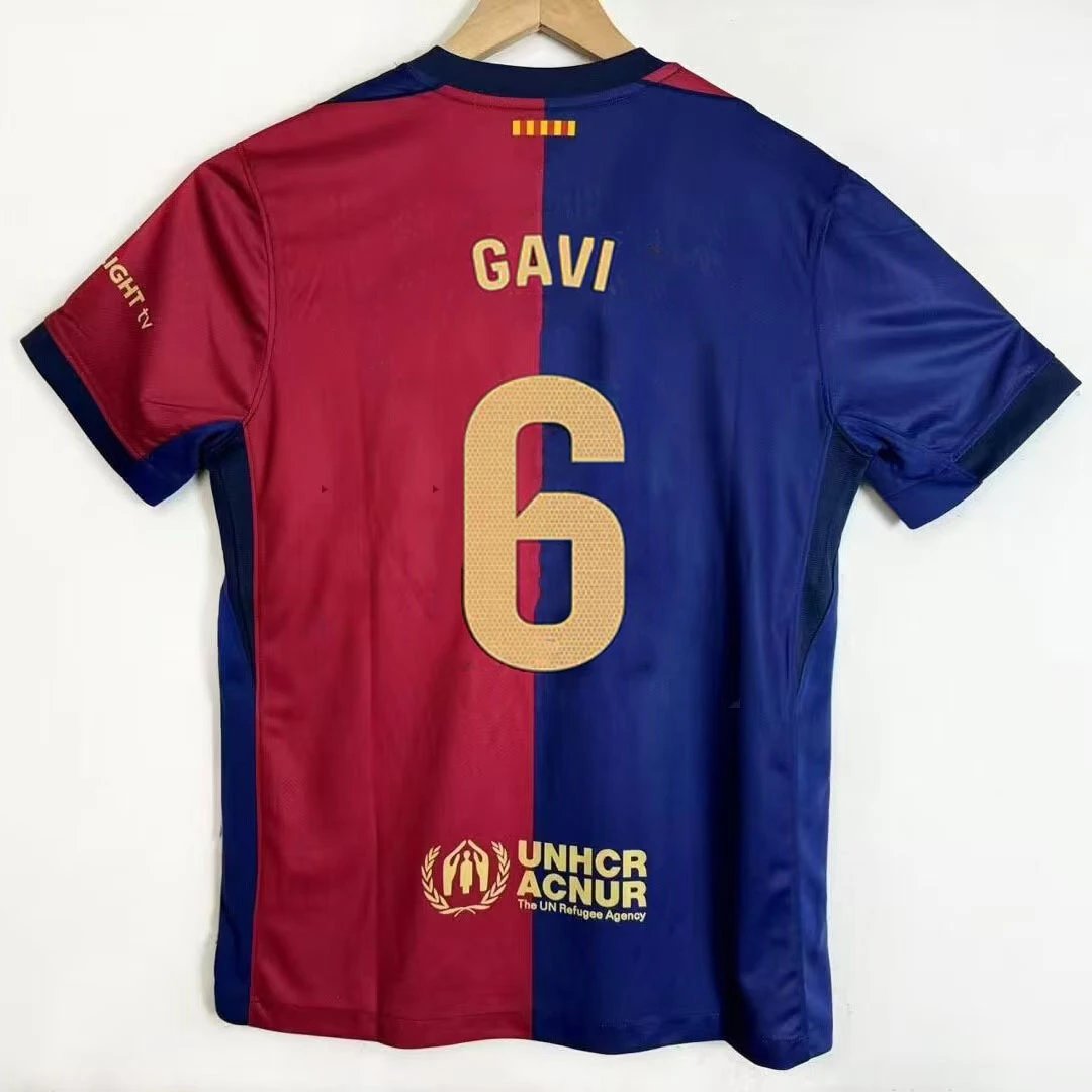 FC Barcelona Gavi Jersey Red and Blue