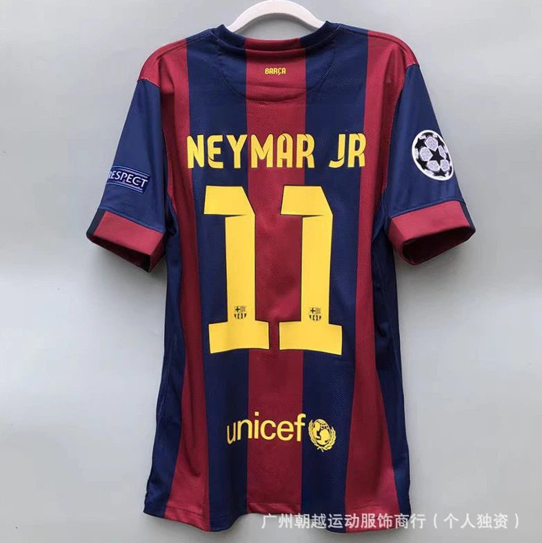 FC Barcelona Neymar Jr #11 Home Jersey Red/Blue