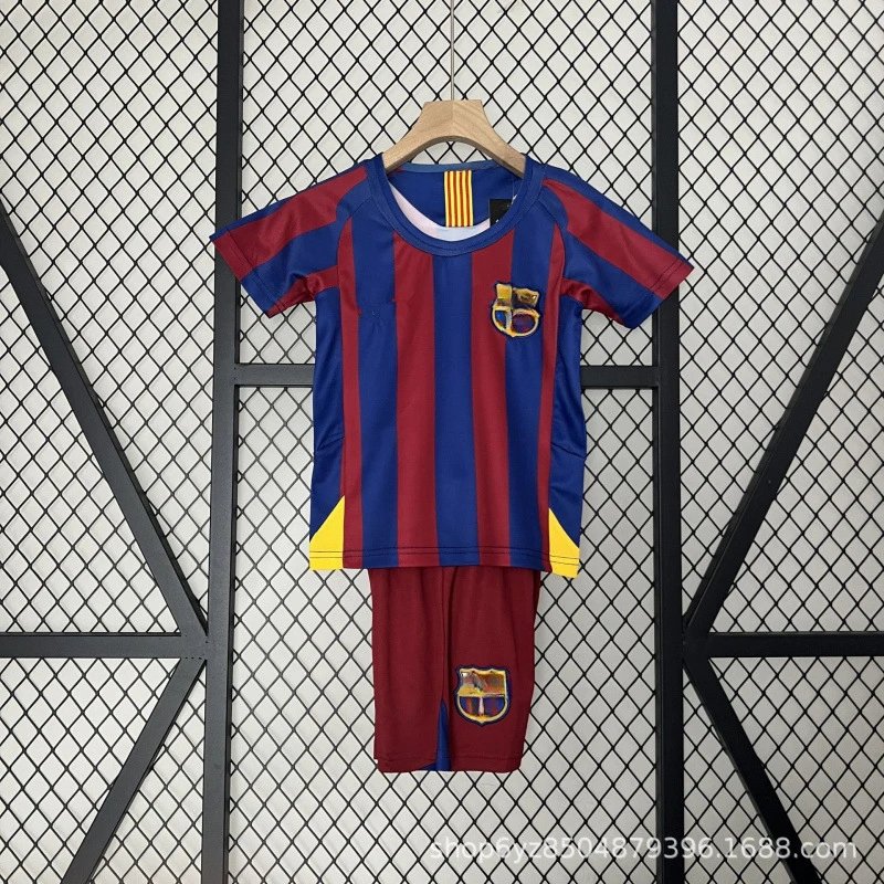 Fc Barcelona Kids Home Kit for 2014 - 15, 21 - 22 Season Jerseys Set & Retro 05 - 06 Kit