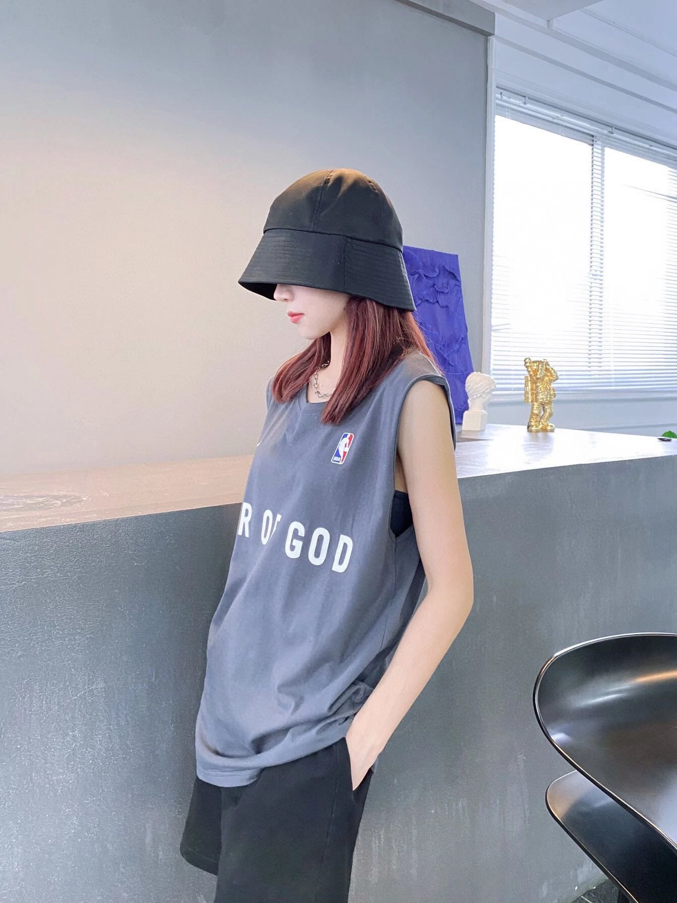 Fear of God Basketball Tank Top Gray
