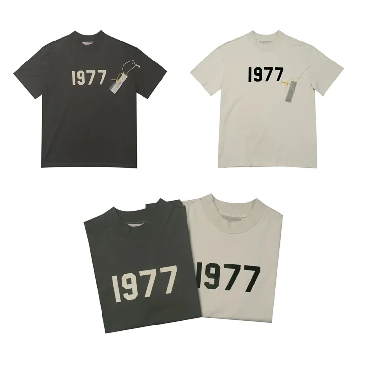 ESSENTIALS 1977 Print Short-Sleeve T-shirt Dark Oatmeal Men's - SS22