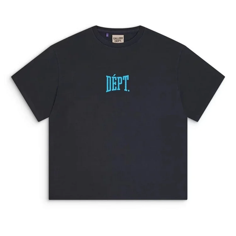Navy/Black T-shirt with Gym Logo/'DÉPT.' print