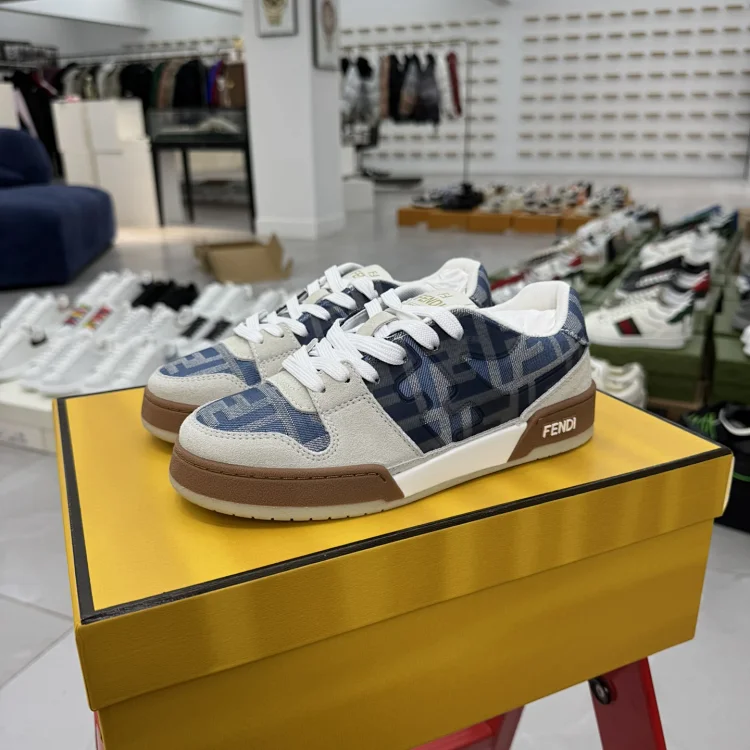 Fendi Sneakers Grey Blue Shoes