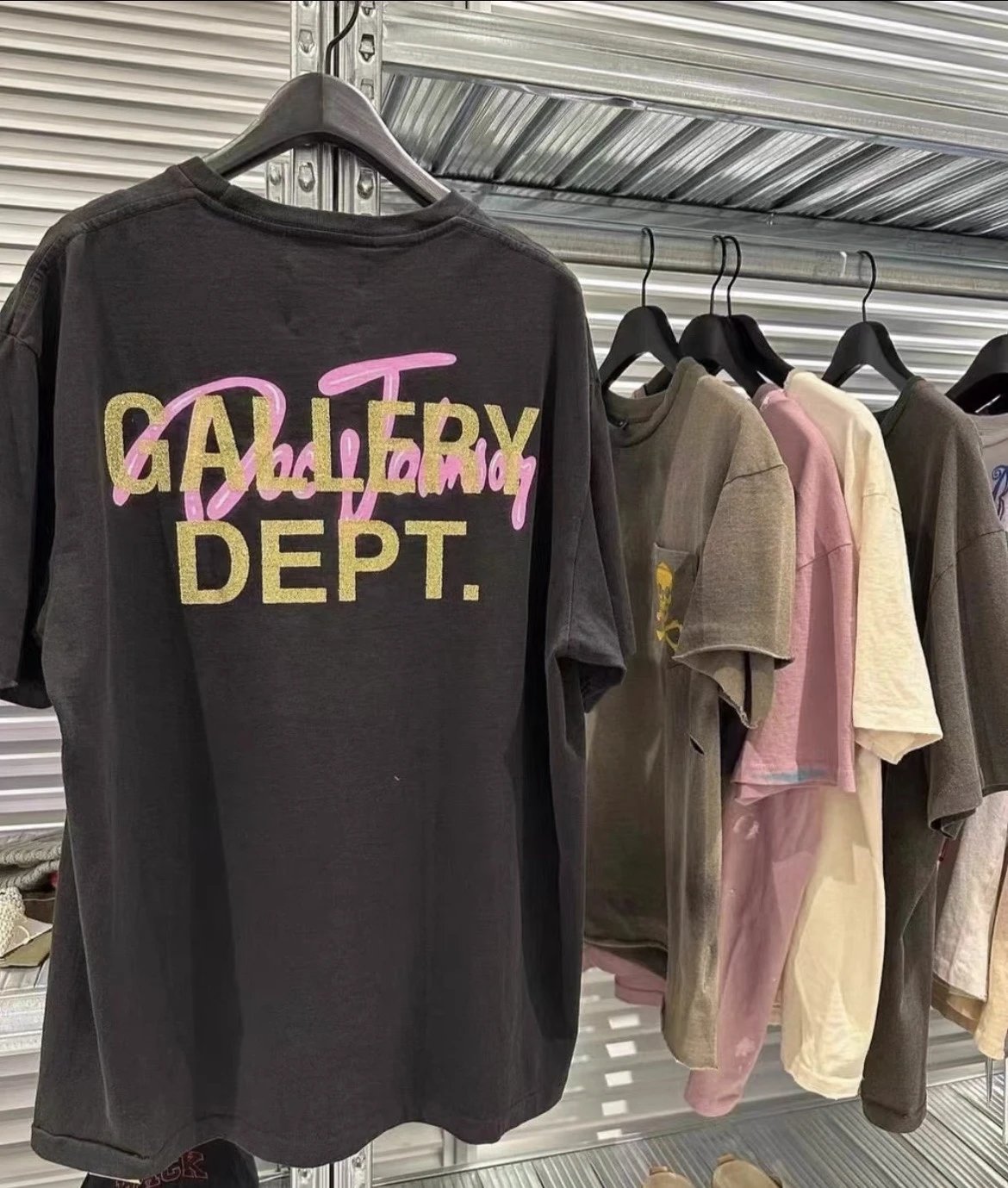 Gallery Dept. Graphic T-Shirt Black