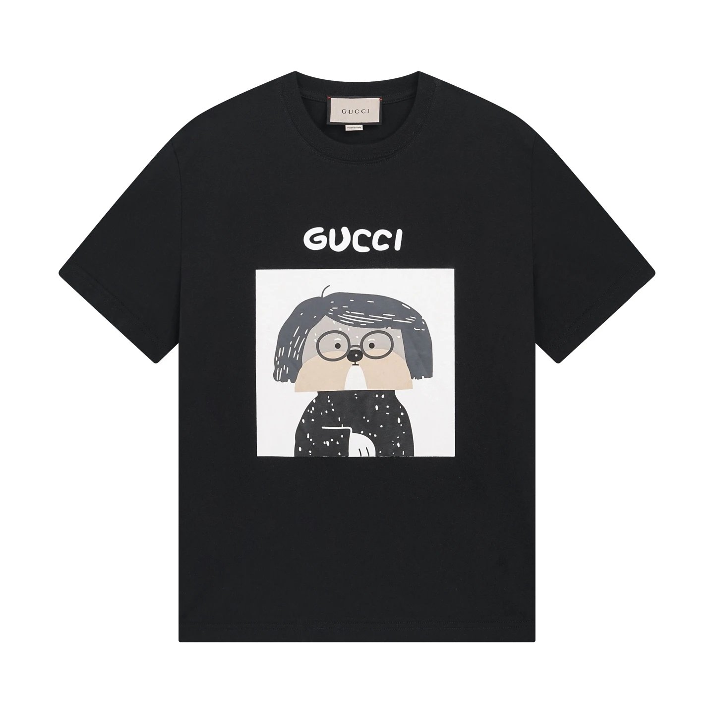 Gucci Cartoon Graphic Tee Black