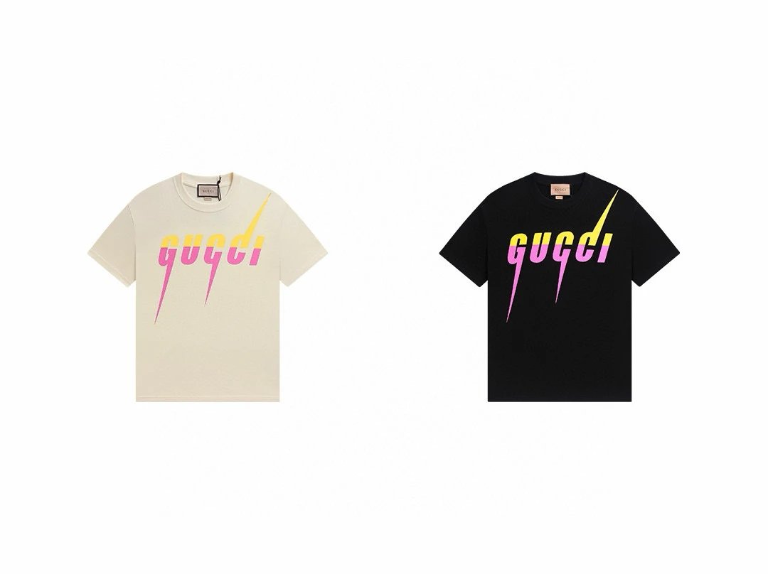 Gucci Lightning Logo T-Shirt Off-White / Black