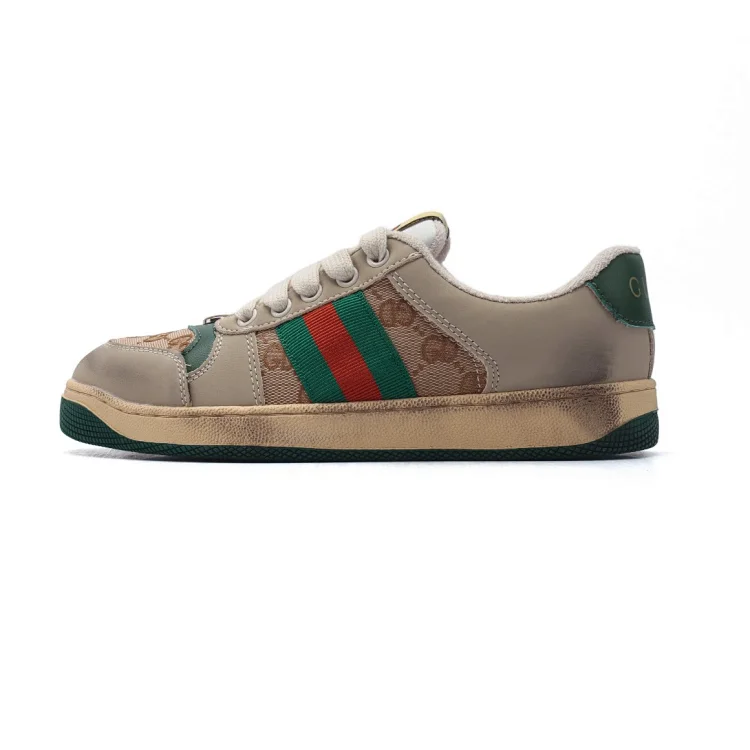 Gucci Retro Web Sneakers Beige Shoes