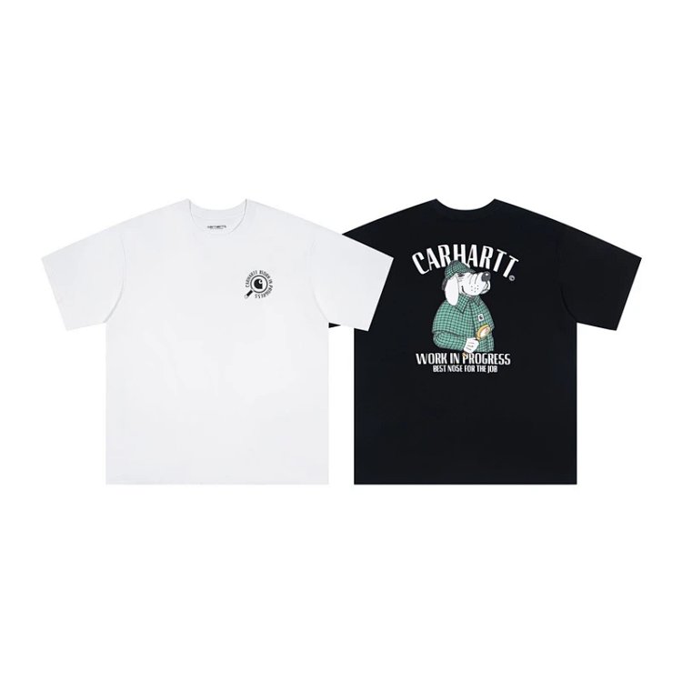 Carhartt WIP Inspector T-Shirt in White for men with front small logo and back design