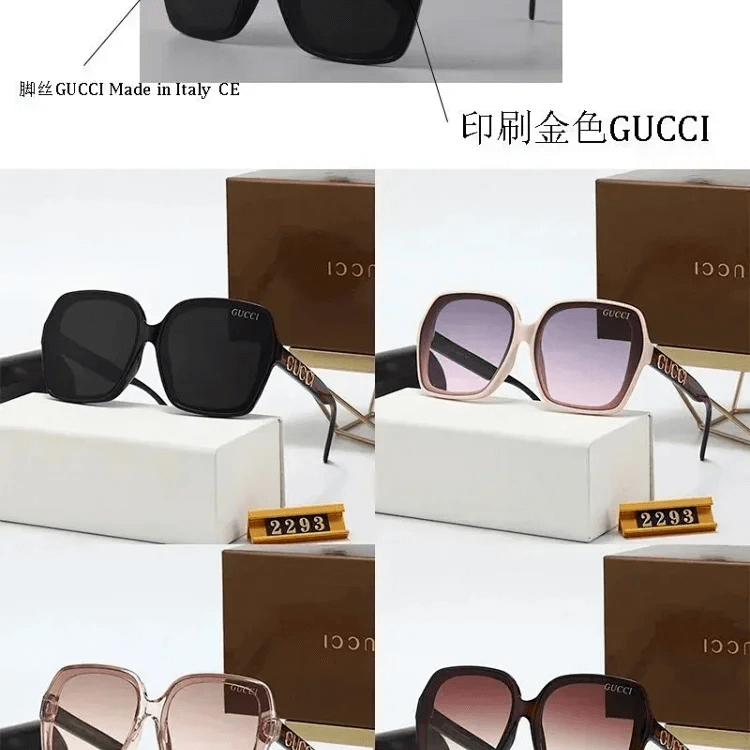 GUCCI Sunglasses Black Pink Rose Gold