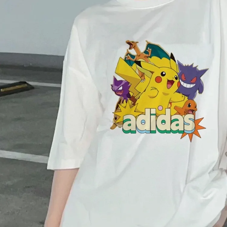 Adidas X Pokemon Pixeled T-shirt (White & Black), for Adults & Kids