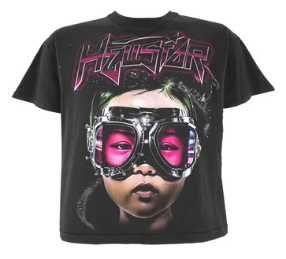 HELLSTAR RETRO PRINTED COTTON WASHED SHORT-SLEEVE T-SHIRT