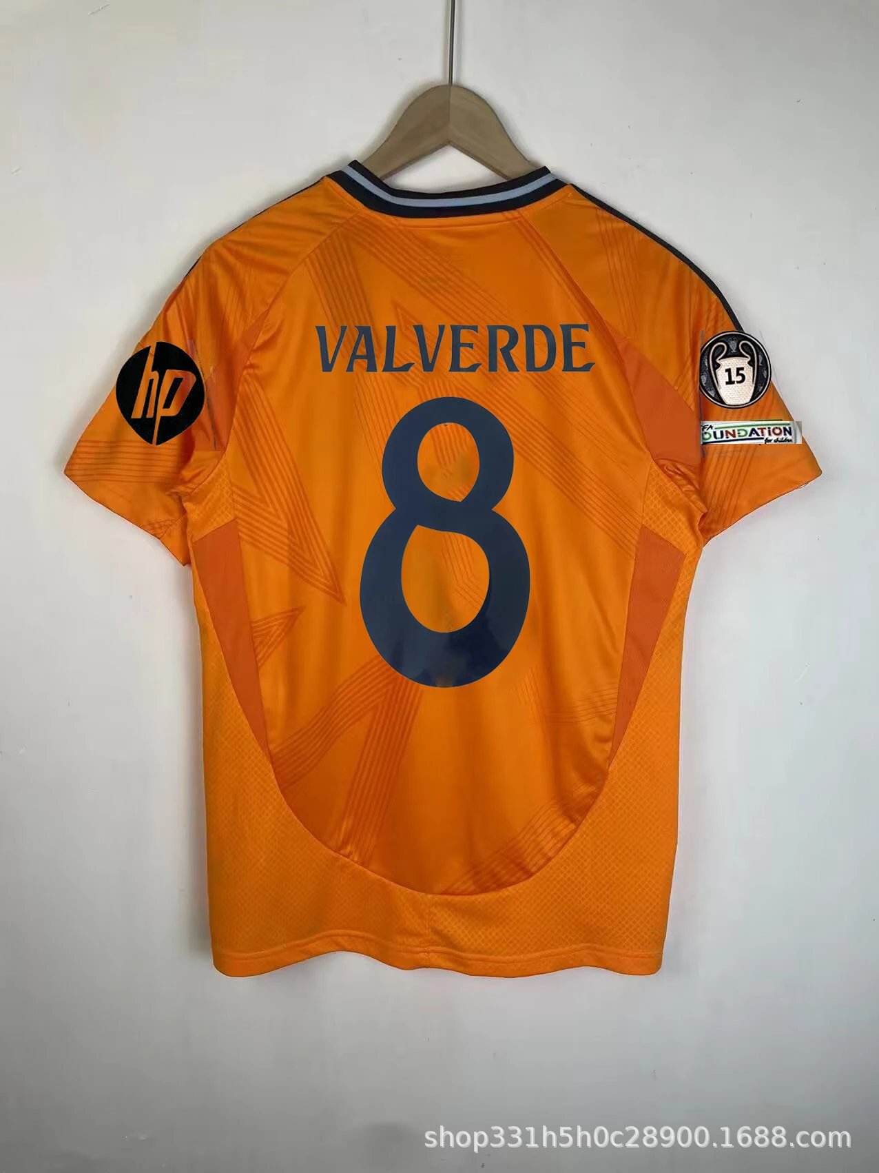 HP Valverde #8 Football Jersey Orange