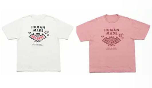 Human Made Graphic T-Shirt White/Pink T-Shirts