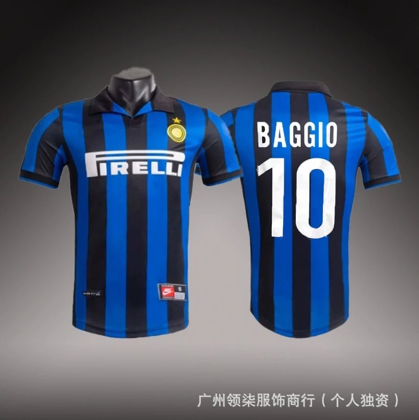 Inter Milan Baggio Jersey Blue & Black