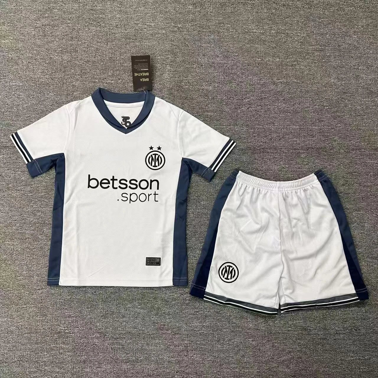 NIKE SHORTS INTER 2024/25 STADIUM HOME RAGAZZO a482938-1693 Black/Lyon Blue/White Dri-FIT Replica
