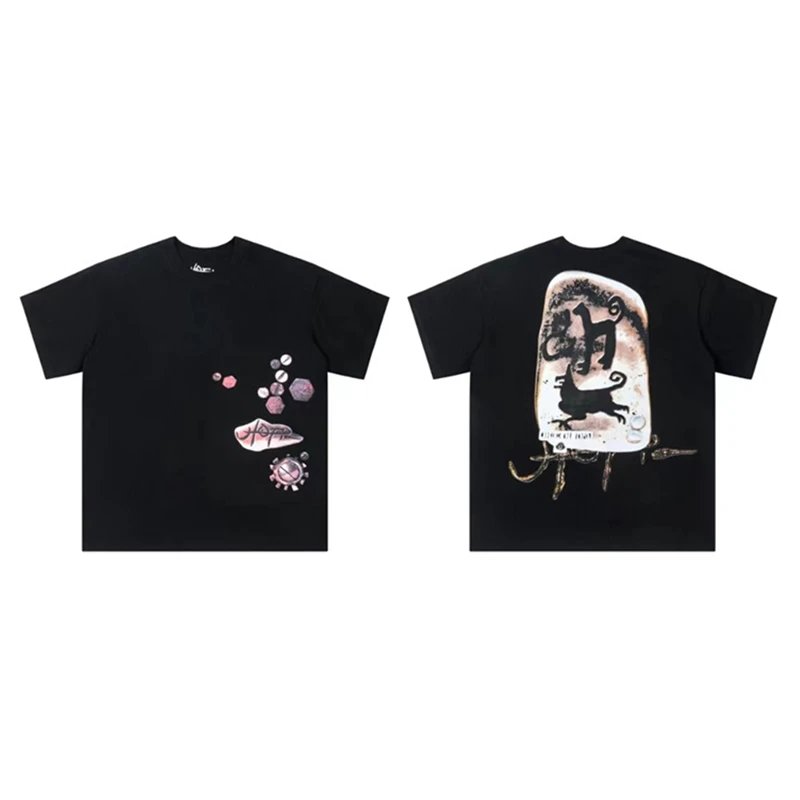BAPE Men's World Gone Mad Overlap Tee in Black and White for S - XL