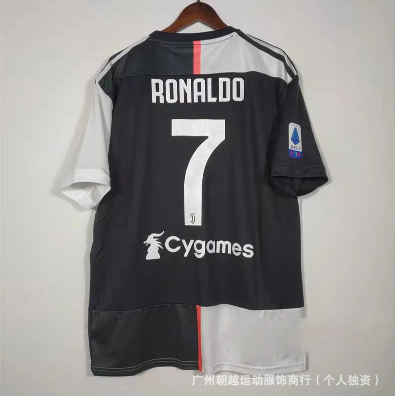 Juventus Cristiano Ronaldo #7 Home Jersey Black/White