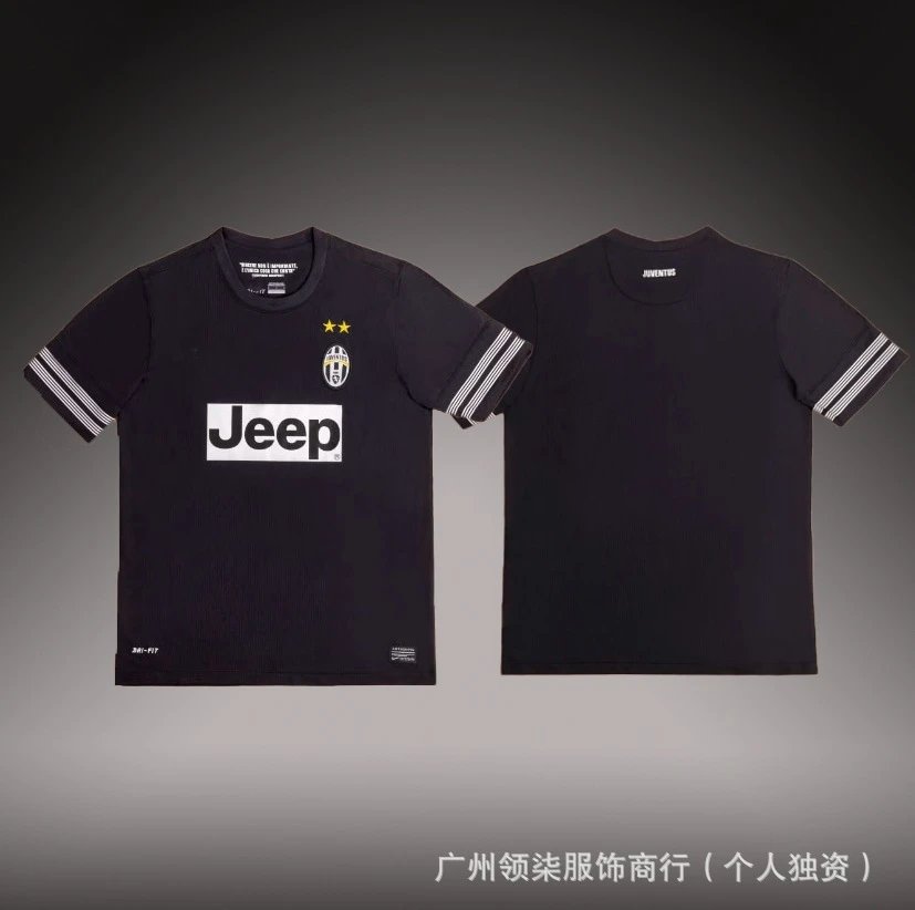 Juventus Jeep Sponsor Graphic Tee Black