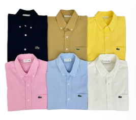 Lacoste Button-Down Shirts - Various Colors - Mise