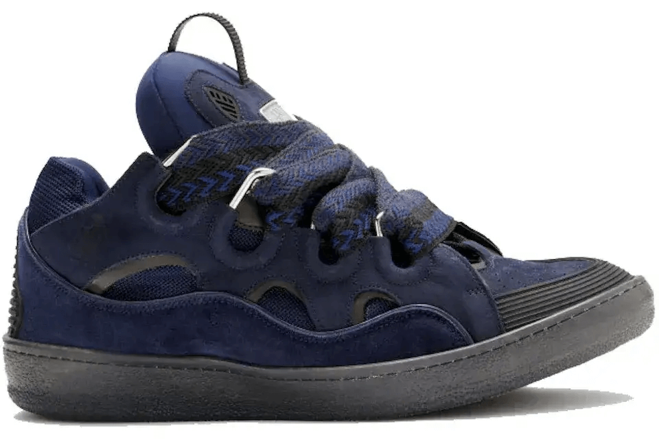Lanvin Curb Navy Blue Sneaker
