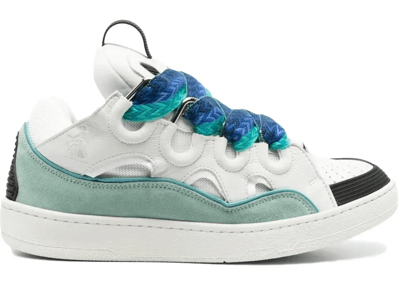 Lanvin Curb Sneakers White & Blue