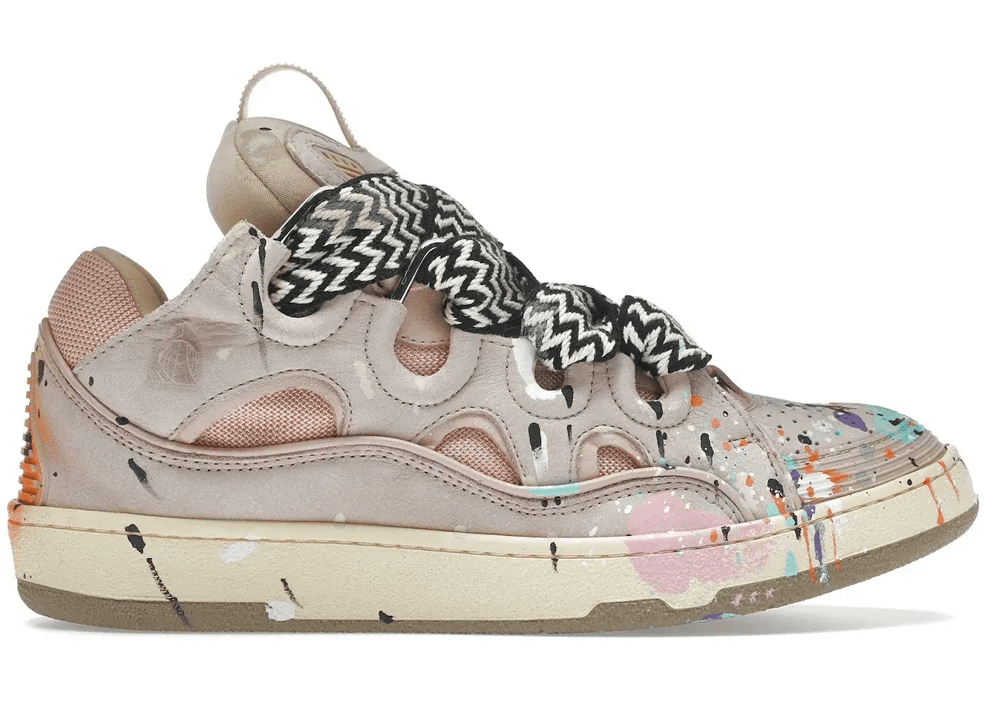 Lanvin Leather Curb Gallery Dept. Pale Pink Multi Men's