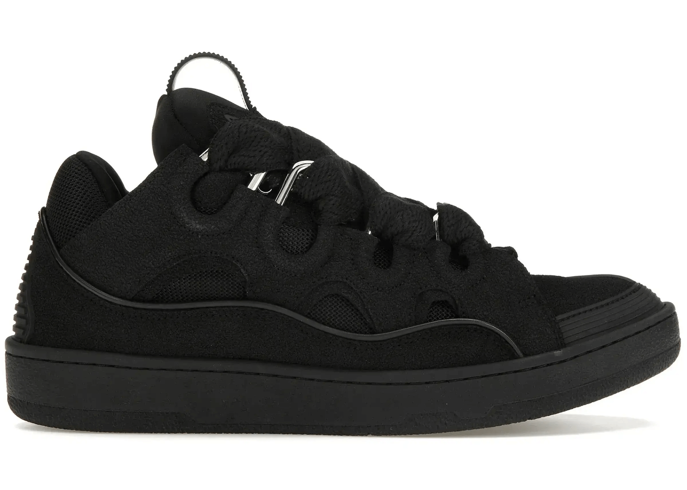 Lanvin Leather Curb Triple Black