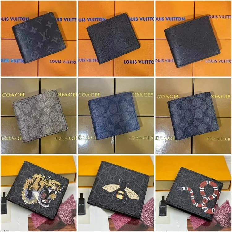 Louis Vuitton, Coach Wallets, Black, Mise