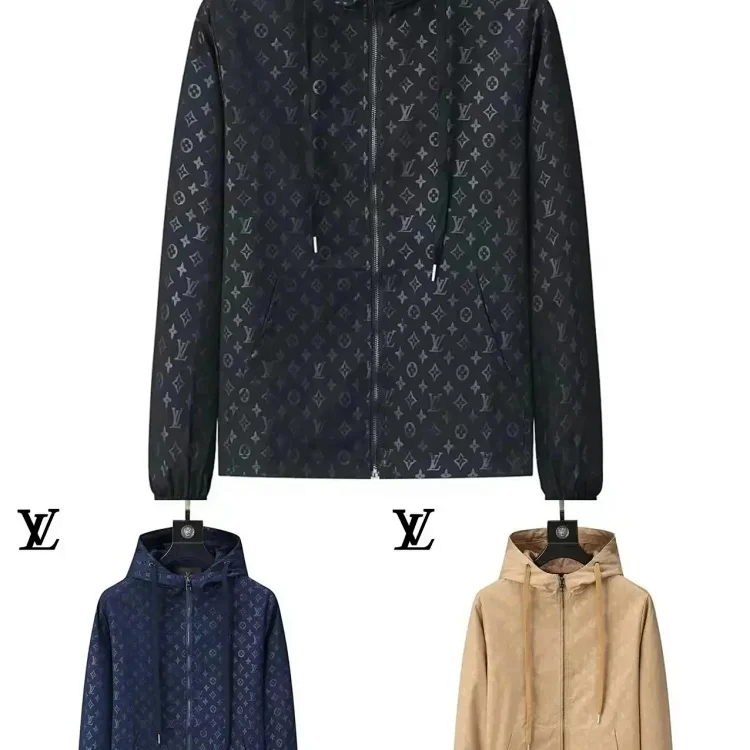 Louis Vuitton Hooded Jacket Monogram Black Hoodie